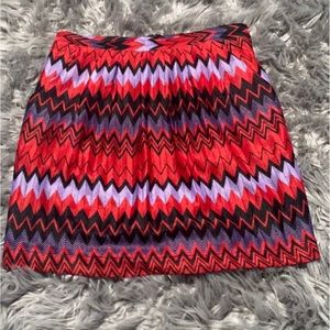 Collective Concepts Zig Zag Mini Skirt